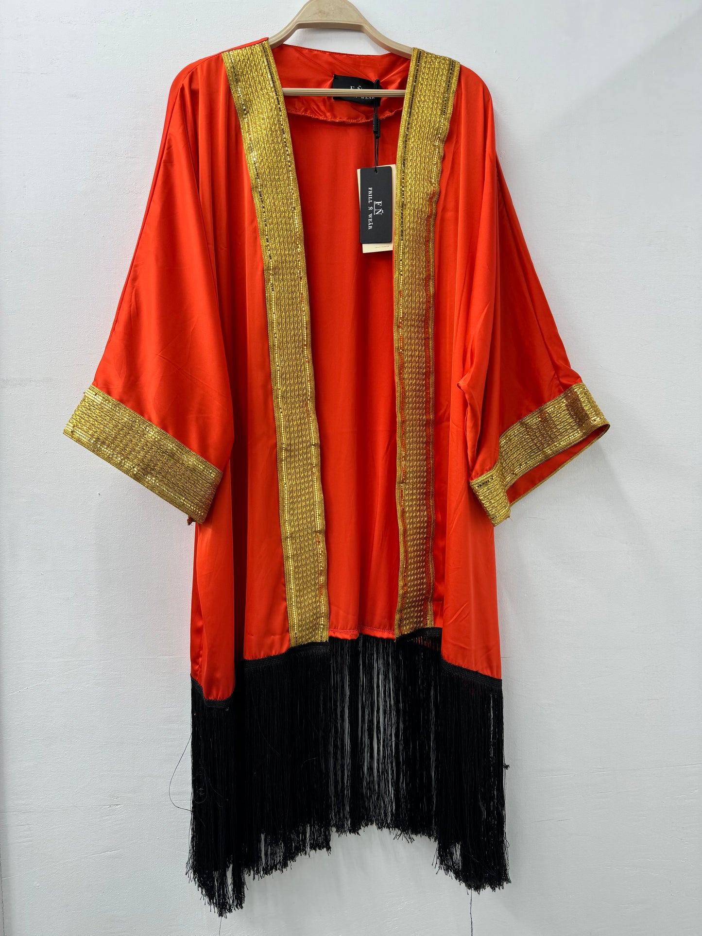Indian Royal Kaftan with Fringe