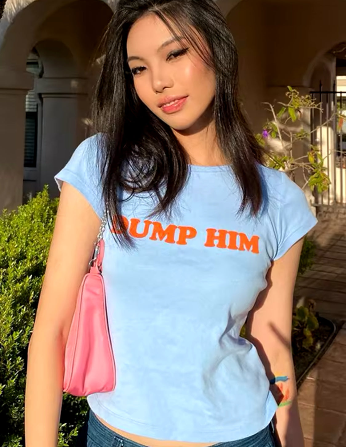 Dump Him crop top
