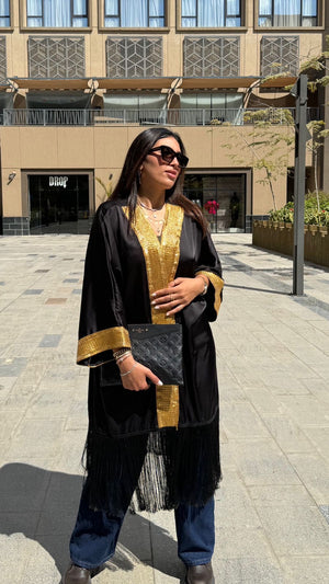 Indian Royal Kaftan with Fringe