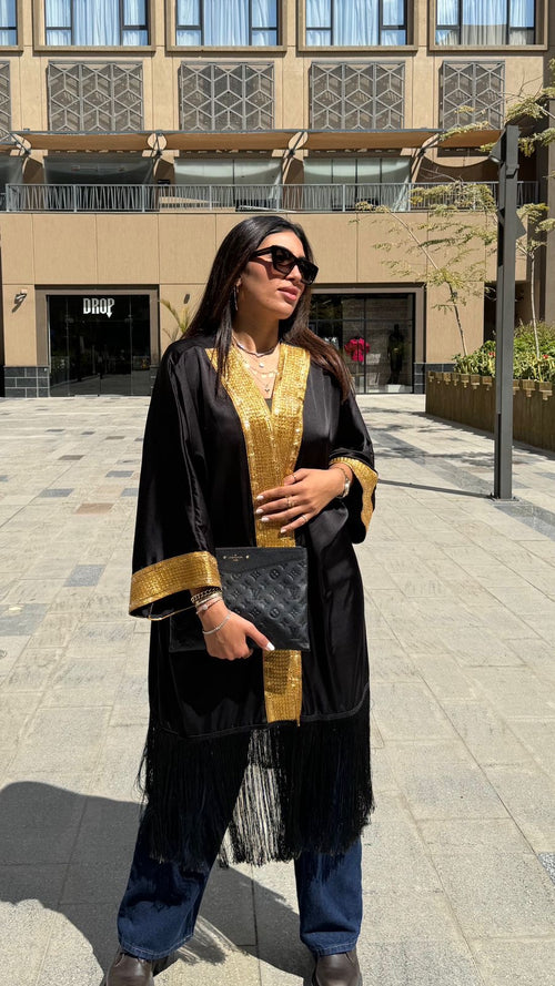 Indian Royal Kaftan with Fringe