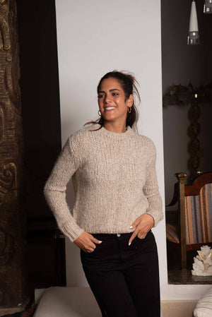 Cappuccino Fluffy Pullover